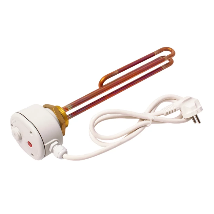 [755757642000G] UNIVAL elektromos fűtőbetét 2 kW - beépített termosztáttal (6/4" - galvanizált)