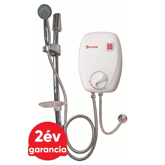 [241717000007B] ELDOM Beta 7 fürdőszobai elektromos átfolyós vízmelegítő tusolófejjel (6,5 kW)