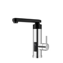 Wentorex BICOLOR 33 INOX rozsdamentes, átfolyós elektromos vízmelegítő csaptelep (3,3 kW / fekete - inox)