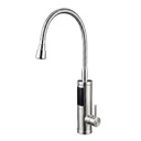 Wentorex RUBINETTO 33 INOX rozsdamentes, átfolyós elektromos vízmelegítő flexibilis kifolyószárral (3,3 kW / inox)