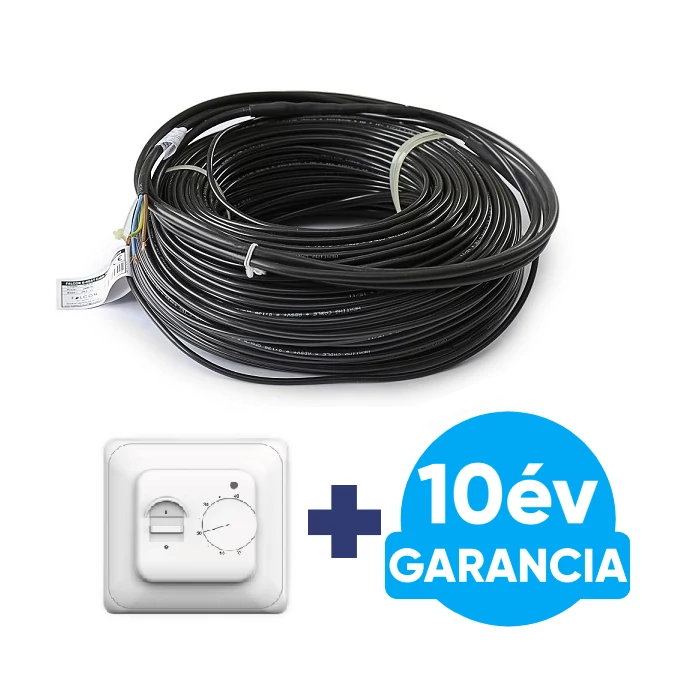 [316509180160FE4] WENTOREX U-HEAT Cable elektromos fűtőkábel 8,5 méter / 160 Watt + manuális termosztát - padlófűtés szett