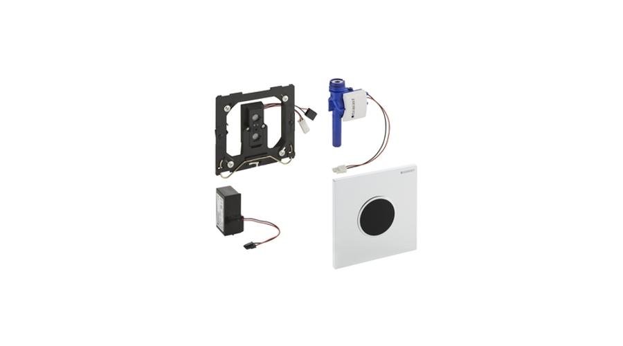 Geberit Sigma10 automata vizelde vezérlés, infravörös, hálózati (fehér / aranyozott / fehér)