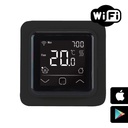 FALCON U-HEAT WiFi Control Touch szobatermosztát padlóhőmérséklet érzékelővel - elektromos padlófűtéshez (fekete)