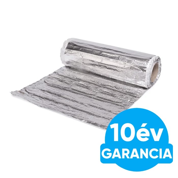 [3265600A1500] Wentorex U-HEAT Alu-Mat elektromos fűtőszőnyeg laminált padlóhoz 10 m2 / 1500 Watt - padlófűtés 150 W/m2