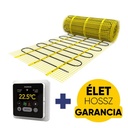 Magnum Mat elektromos fűtőszőnyeg 8 m2 / 1200 Watt + érintőképernyős Smart WiFi termosztát / padlófűtés szett