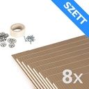 U-HEAT polisztirol szigetelőlap szett 6 mm - 4,8 m² / 60 x 100 cm