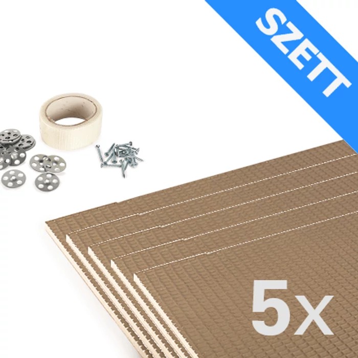 [300908100003] U-HEAT polisztirol szigetelőlap szett 10 mm - 3 m² / 60 x 100 cm
