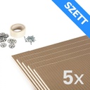 U-HEAT polisztirol szigetelőlap szett 10 mm - 3 m² / 60 x 100 cm