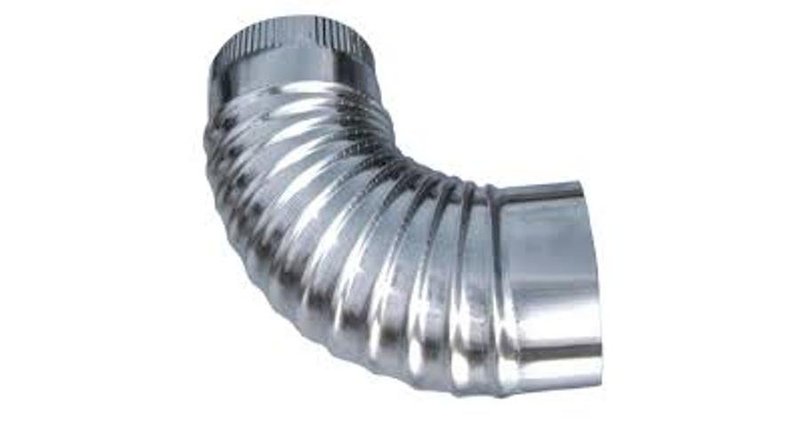 Alu Füstcső könyök 110 mm 90°
