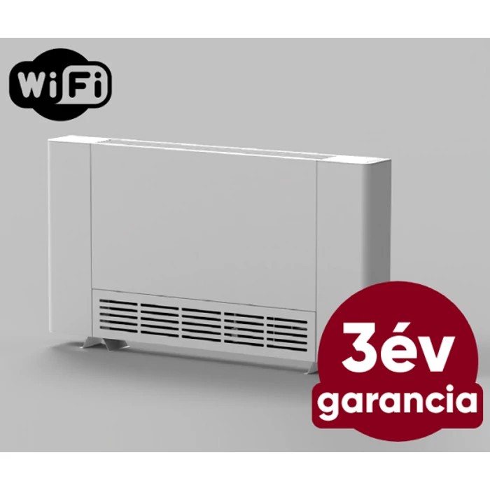 [6432321AMG1090R] RUBYNOR AMG 1090 WiFi extra vékony fan coil - parapetes vagy fali telepítésre (2/3,7 kW - vízoldali csatlakozás jobb oldalon)