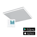 WENTOREX IRPC Top 400 WiFi mennyezeti infrapanel LED világítással, fali termosztáttal (370/30 Watt)