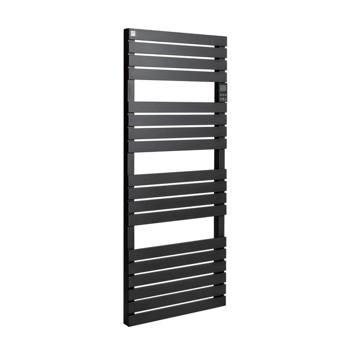 [38656175001B] WENTOREX Piatto Electric Top 750 Watt elektromos törölközőszárító radiátor (fekete - 550 mm)