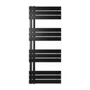 WENTOREX Asymmetric Central 500/1200 vízteres, törölközőszárító radiátor (fekete - 500 mm)