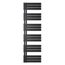 WENTOREX Asymmetric Central 500/1700 vízteres, törölközőszárító radiátor (fekete - 500 mm)