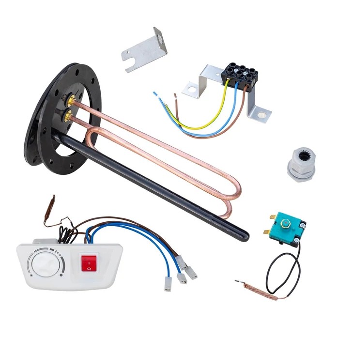 [751717000003SET] ELDOM elektromos fűtőbetét készlet 180 mm átmérőjű karimával 3 kW (150-1000 liter)
