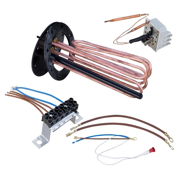 [751717000009SET] ELDOM elektromos fűtőbetét készlet 180 mm átmérőjű karimával 9 kW (150-1000 liter)
