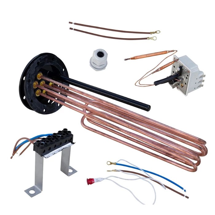 [751717000012SET] ELDOM elektromos fűtőbetét készlet 180 mm átmérőjű karimával 12 kW (150-1000 liter)