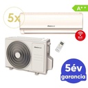 Centrometal AC-Cm MP-42000 oldalfali split hűtő/fűtő klíma 5 db beltéri egységgel (R32 - 12,3 kW)