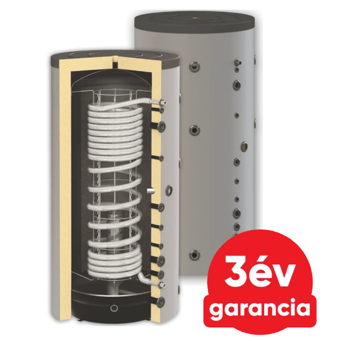 [220303100500] Sunsystem HYG B 500 fűtési puffer tartály 1 db inox HMV hőcserélővel (478 liter)