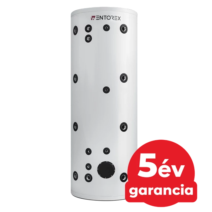 WENTOREX Red HP-IBe 500 S1 INOX hűtési és fűtési puffer tartály megnövelt hőcserélővel (500 liter / 3 kW)