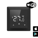 FALCON WiFi Control PRO Black digitális szobatermosztát központi fűtéshez (3A - fekete)
