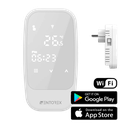 WENTOREX Control PT-2 WiFi univerzális konnektoros szobatermosztát szobahőmérséklet érzékelővel (10A)