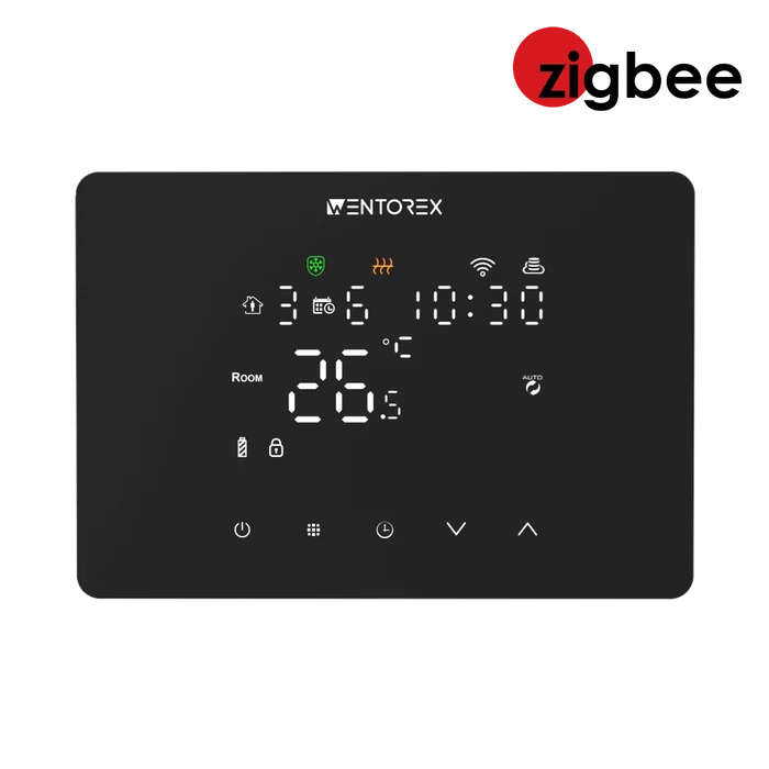 [41651036103FW4] WENTOREX Control CCB FW-4 RF ZigBee vezeték nélkül érintőképernyős szobatermosztát vevőegység nélkül (3A)