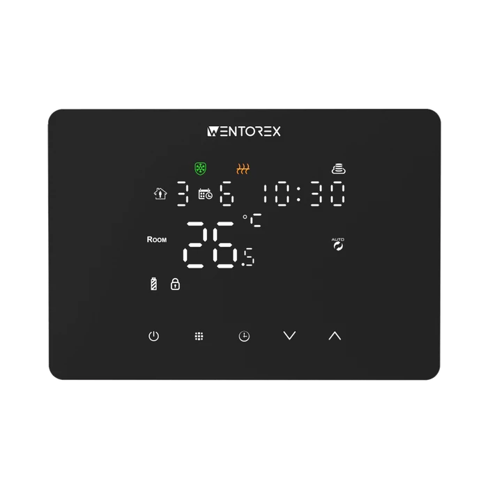 [41651034103FW4] WENTOREX Control CCB FW-4 RF vezeték nélkül érintőképernyős szobatermosztát vevőegység nélkül (3A)