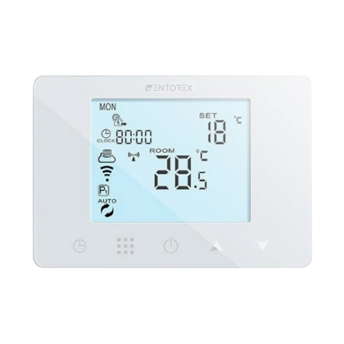 [41651034103FW3] WENTOREX Control CCB FW-3 RF vezeték nélkül érintőképernyős szobatermosztát vevőegység nélkül (3A)