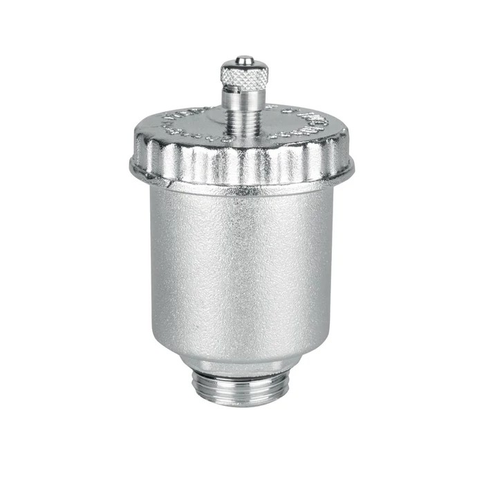 [7850470802012] CherPlus légtelenítőszelep 1/2" krómozott o-gyűrűvel (egyenes csatlakozású)