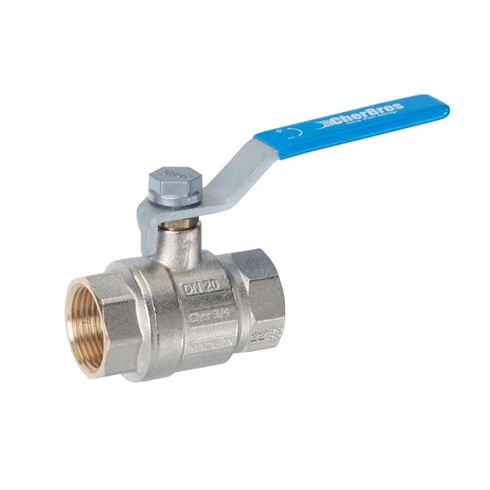 [785047050254BB] CherPlus DIVA gömbcsap acél karos 1 1/4" (belső-belső menetes) - kék