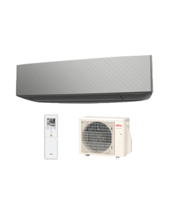Fujitsu Design 2020 ASYG07KETAB/AOYG07KETA oldalfali inverteres klíma 2 kw Silver X Dark gray