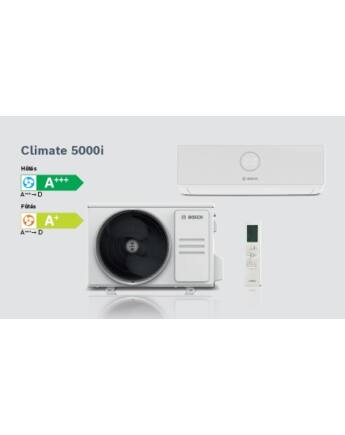 Bosch Climate 5000iU W CL5000i26E Inverteres Split klíma csomag 2,6 kW