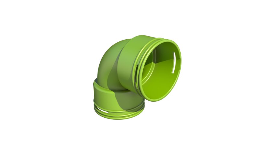 UBBINK 90° könyök DN75/63