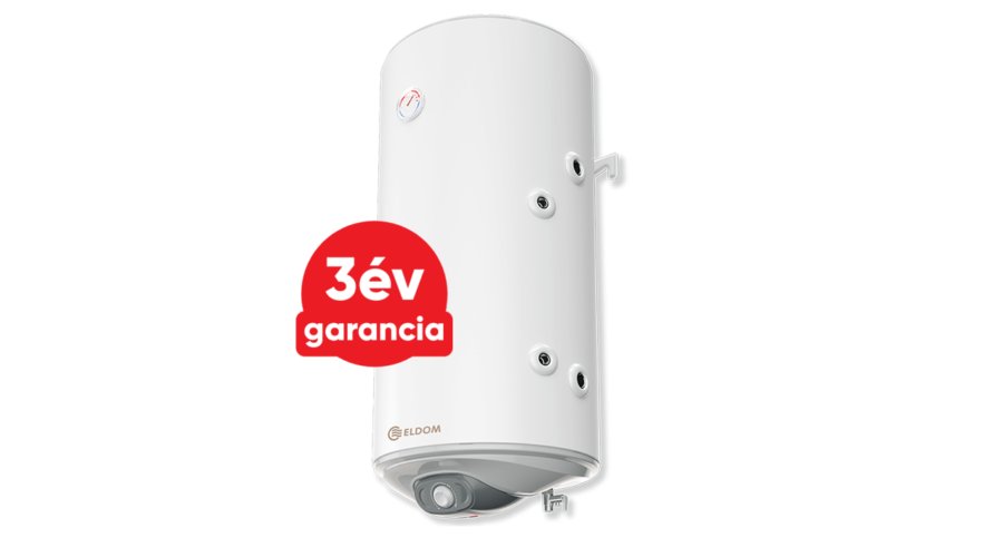 ELDOM Green Line SR100 - fali indirekt használati meleg víz tartály 1 hőcserélővel (jobbos / 100 liter / 2 kW / 462 mm Ø)