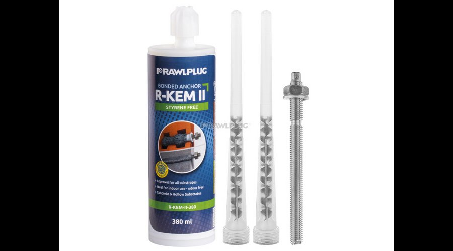 Koelner R-KEM-II-300-SET …. 4db Menetes szár M10x130mm+1 db R-KEM-II 300ml poliészter gyanta+2 keverőszár