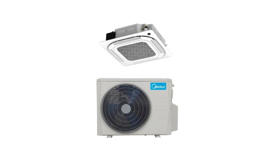 Midea MCA4-12HRFNX kazettás split klíma csomag 3,5 kW (breezeless funkciós)