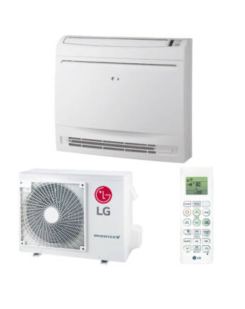 LG Konzol UQ09F/UUA1 Standard Parapetes/Padlón álló inverteres Split klíma csomag 2,6 kW