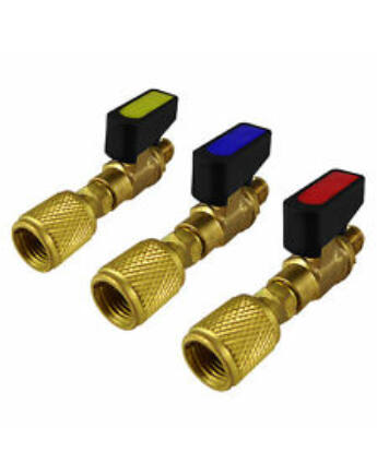 REFCO CA-1/4" SAE-R Szervízcsap (piros)