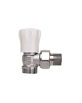 Herz 1/2" sarok radiátorszelep (3/4" euk. csatlakozással)