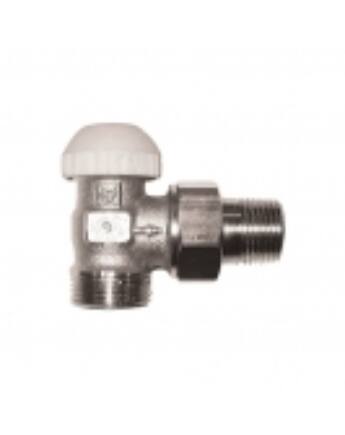 Herz 1/2" termosztatikus sarok radiátorszelep (1/2" BM csatlakozással)