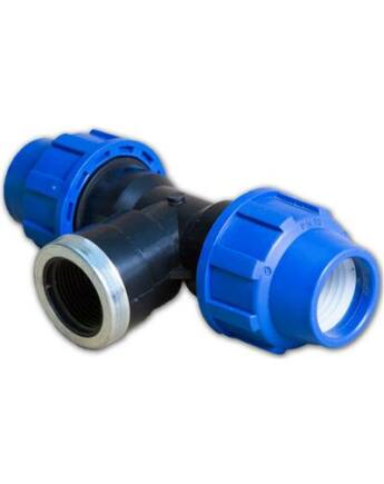 KPE T-idom műanyag BM 25-3/4"-25