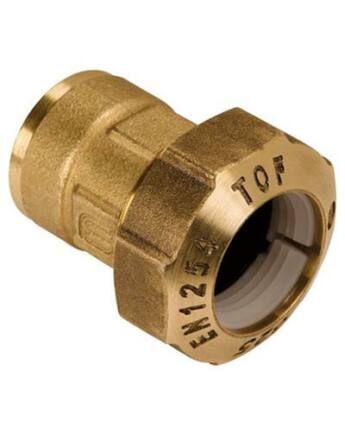 KPE csatakozó réz BM 25-3/4"