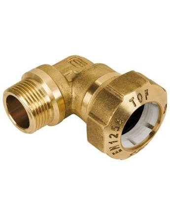 KPE csatlakozó réz könyök KM 40-5/4"