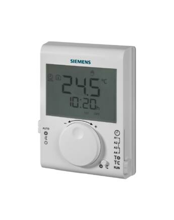 Siemens RDJ100 Szobatermosztát 24-órás időprogrammal, LCD-kijelzővel, elemes kivitel