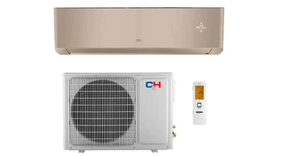 [CH-S12FTXAL2-GD] C&H RAC SUPREME CONTINENTAL CH-S12FTXAL2-GD oldalfali split klíma csomag 3,5 kW (Arany)