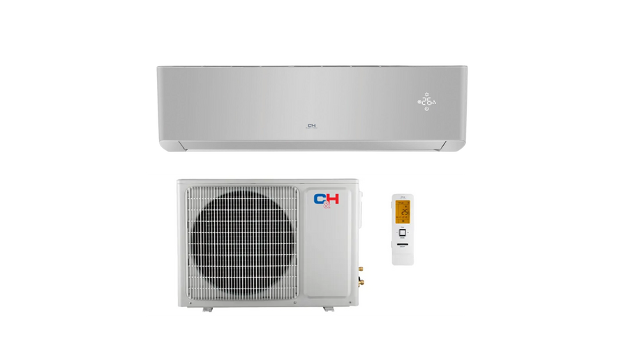 [CH-S12FTXAL2-SC] C&H RAC SUPREME CONTINENTAL CH-S12FTXAL2-SC oldalfali split klíma csomag 3,5 kW (Ezüst)
