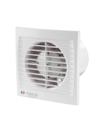 Vents 150 Silenta-ST Alacsony Zajszintű és Energiafogyasztású Ventilátor Lapos Előlappal Időkapcsolóval