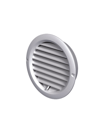 Vents MV 150 bVR Kerek Szellőzőrács Szabályozható Zsaluval Fehér