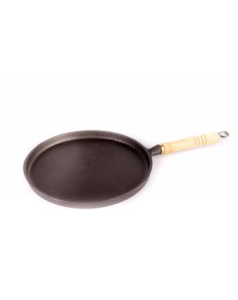 Öntvény nyeles palacsintasütő 27 cm, sima felület